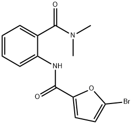 5-bromo-N-[2-(dimethylcarbamoyl)phenyl]furan-2-carboxamide Struktur