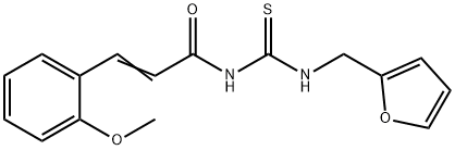 N-{[(2-furylmethyl)amino]carbonothioyl}-3-(2-methoxyphenyl)acrylamide Struktur