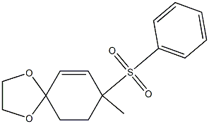 1,4-Dioxaspiro[4.5]dec-6-ene, 8-methyl-8-(phenylsulfonyl)- Struktur