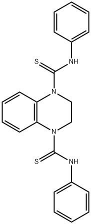 N,N'-diphenyl-2,3-dihydro-1,4-quinoxalinedicarbothioamide Struktur