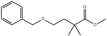 Butanoic acid, 2,2-dimethyl-4-(phenylmethoxy)-, methyl ester Struktur