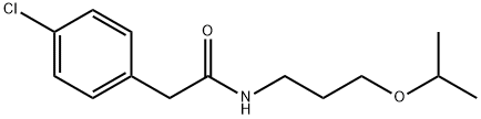 2-(4-chlorophenyl)-N-[3-(propan-2-yloxy)propyl]acetamide Struktur