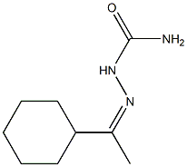 Hydrazinecarboxamide, 2-(1-cyclohexylethylidene)- Struktur