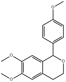 6,7-Dimethoxy-1-(4-methoxy-phenyl)-isochroman Struktur