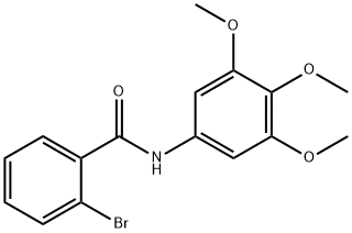 2-bromo-N-(3,4,5-trimethoxyphenyl)benzamide Struktur