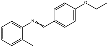 N-(4-ethoxybenzylidene)-2-methylaniline Struktur