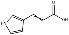 2-Propenoic acid, 3-(1H-pyrrol-3-yl)- Struktur