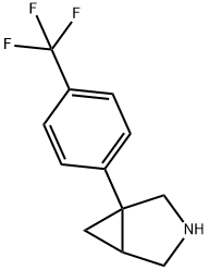 1-(4-TRIFLUOROMETHYLPHENYL)-3-AZABICYCLO[3.1.0]HEXANE Struktur