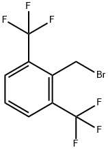 Benzene, 2-(bromomethyl)-1,3-bis(trifluoromethyl)- Struktur