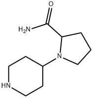 1-Piperidin-4-yl-pyrrolidine-2-carboxylic acid amide Struktur