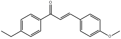 (2E)-1-(4-ethylphenyl)-3-(4-methoxyphenyl)prop-2-en-1-one Struktur