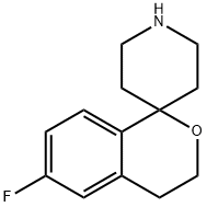 Spiro[1H-2-benzopyran-1,4'-piperidine], 6-fluoro-3,4-dihydro- Struktur