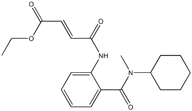 ethyl (E)-4-[2-[cyclohexyl(methyl)carbamoyl]anilino]-4-oxobut-2-enoate Struktur