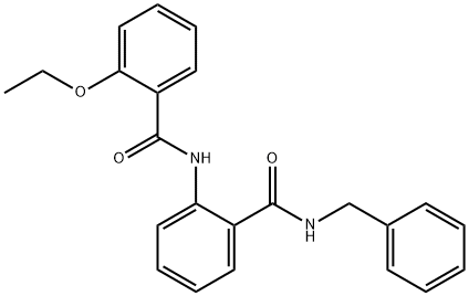 N-benzyl-2-[(2-ethoxybenzoyl)amino]benzamide Struktur