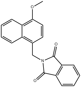 2-(4-Methoxy-naphthalen-1-ylmethyl)-isoindole-1,3-dione Struktur