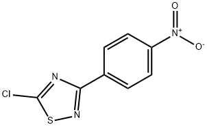 1,2,4-Thiadiazole, 5-chloro-3-(4-nitrophenyl)- Struktur