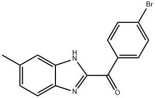 Methanone, (4-bromophenyl)(5-methyl-1H-benzimidazol-2-yl)- Struktur