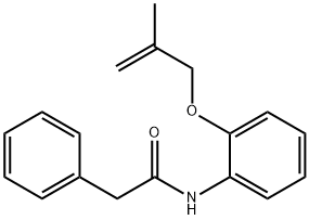 N-[2-(2-methylprop-2-enoxy)phenyl]-2-phenylacetamide Struktur