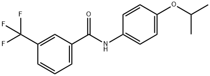 N-(4-propan-2-yloxyphenyl)-3-(trifluoromethyl)benzamide Struktur