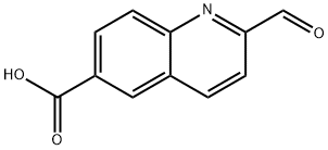 2-formylquinoline-6-carboxylic acid Struktur