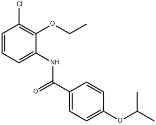 N-(3-chloro-2-ethoxyphenyl)-4-propan-2-yloxybenzamide Struktur