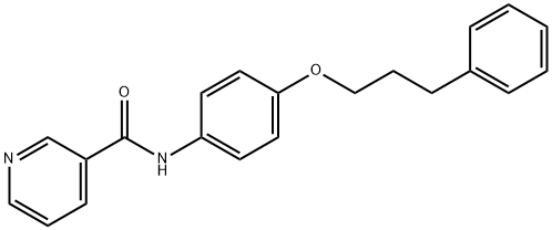 N-[4-(3-phenylpropoxy)phenyl]pyridine-3-carboxamide Struktur