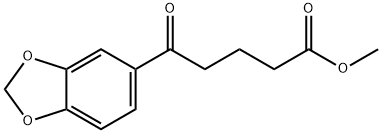 METHYL 5-(BENZO[D][1,3]DIOXOL-5-YL)-5-OXOPENTANOATE Struktur