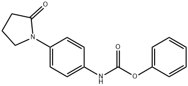 phenyl N-[4-(2-oxopyrrolidin-1-yl)phenyl]carbamate Struktur