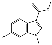 METHYL 5-BROMO-1-METHYL-1H-INDOLE-3-CARBOXYLATE 結構式