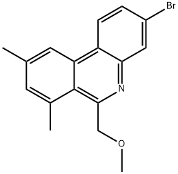 3-BROMO-6-METHOXYMETHYL-7,9-DIMETHYLPHENANTHRIDINE Struktur