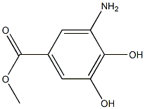 Benzoic acid, 3-amino-4,5-dihydroxy-, methyl ester Struktur