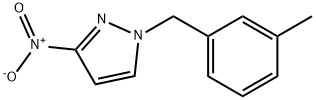 1-[(3-methylphenyl)methyl]-3-nitro-1H-pyrazole Struktur