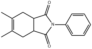 5,6-dimethyl-2-phenyl-3a,4,7,7a-tetrahydroisoindole-1,3-dione Struktur