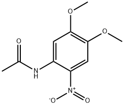 N-(4,5-Dimethoxy-2-nitrophenyl)acetamide, 99069-17-7, 結(jié)構(gòu)式