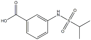 Benzoic acid, 3-[[(1-methylethyl)sulfonyl]amino]- Structure