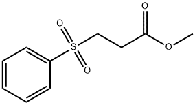 Propanoic acid, 3-(phenylsulfonyl)-, methyl ester Struktur