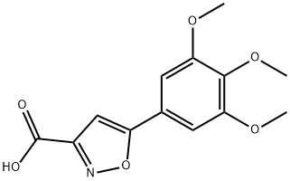 5-(3,4,5-trimethoxyphenyl)isoxazole-3-carboxylic acid Struktur