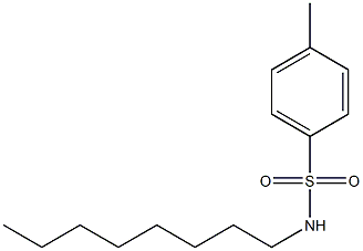 Benzenesulfonamide, 4-methyl-N-octyl- Struktur