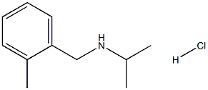 N-[(2-methylphenyl)methyl]propan-2-amine:hydrochloride Struktur