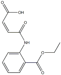 (2Z)-3-{[2-(ethoxycarbonyl)phenyl]carbamoyl}prop-2-enoic acid Struktur