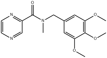 Pyrazine-2-carboxylic acid methyl-(3,4,5-trimethoxy-benzyl)-amide Struktur