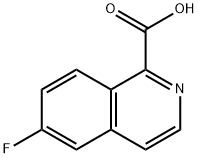 6-FLUOROISOQUINOLINE-1-CARBOXYLIC ACID Struktur