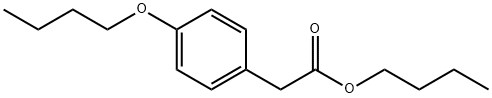 4-n-Butoxyphenylacetic acid butyl ester Struktur