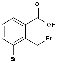 3-Bromo-2-bromomethyl-benzoic acid Struktur