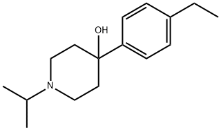 4-(4-ETHYLPHENYL)-1-ISOPROPYLPIPERIDIN-4-OL Struktur