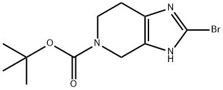 5H-Imidazo[4,5-c]pyridine-5-carboxylic acid, 2-bromo-3,4,6,7-tetrahydro-, 1,1-dimethylethyl ester Structure