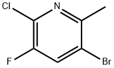 3-Bromo-6-chloro-5-fluoro-2-methylpyridine Structure