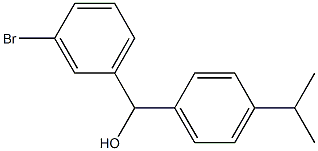 (3-BROMOPHENYL)(4-ISOPROPYLPHENYL)METHANOL Struktur