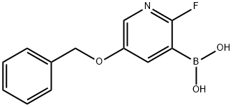 Boronic acid, B-[2-fluoro-5-(phenylmethoxy)-3-pyridinyl]- Struktur