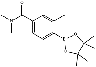 N,N,3-trimethyl-4-(4,4,5,5-tetramethyl-1,3,2-dioxaborolan-2-yl)benzamide Struktur